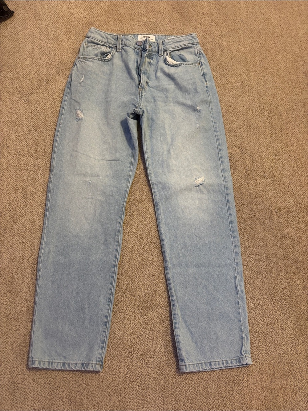 Cotton On Women's Light Blue Straight Leg Jeans